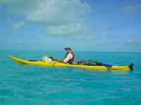 Sea kayaking in the Exumas